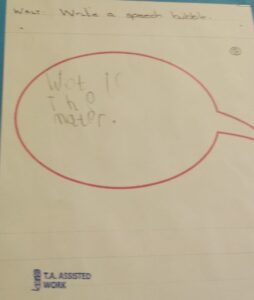 Reception Speech Bubble